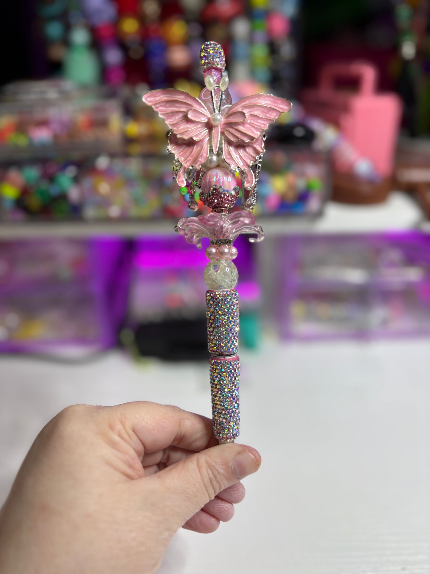 Pink Butterfly Luxury Pen