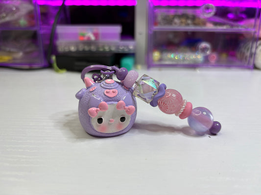 Kuromi Purple Unicorn Keychain