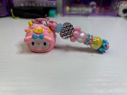 Pink Melody Unicorn Keychain