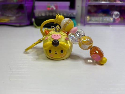 Pochacco Unicorn Yellow Keychain